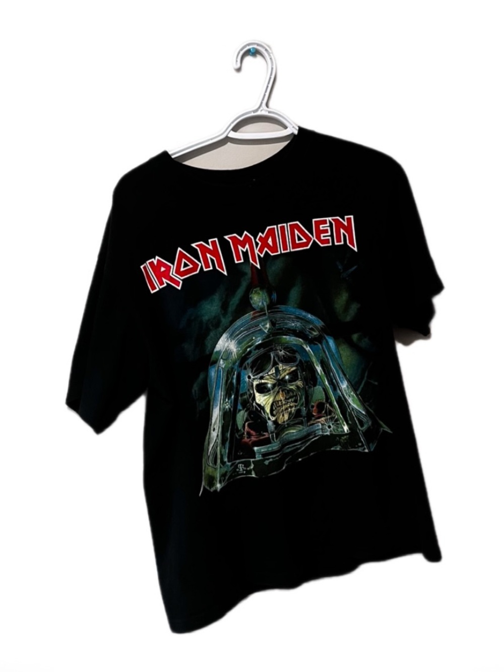 Iron Maiden Black Graphic Tee - Pilot Skull Artwork